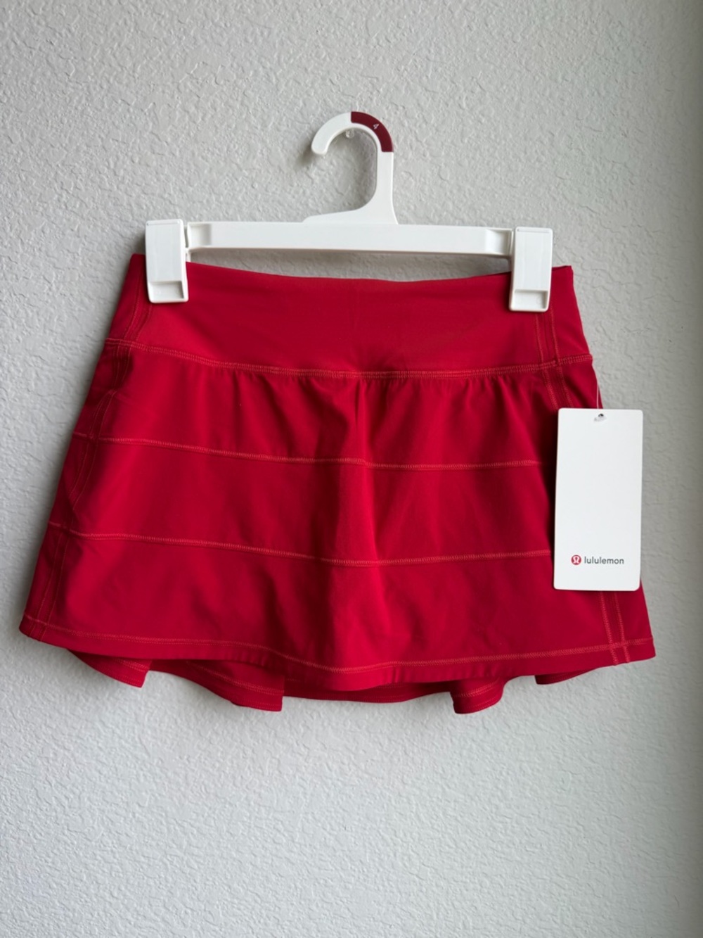 NWT lululemon athletica Pace Rival skort Dark Red skirt activewear - Picture 6 of 9